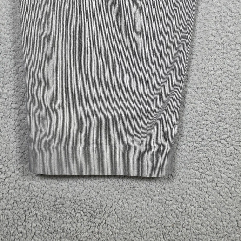 Banana Republic Pants Mens Size 34x32 Gray Pin Striped Straight Fit 100% Cotton